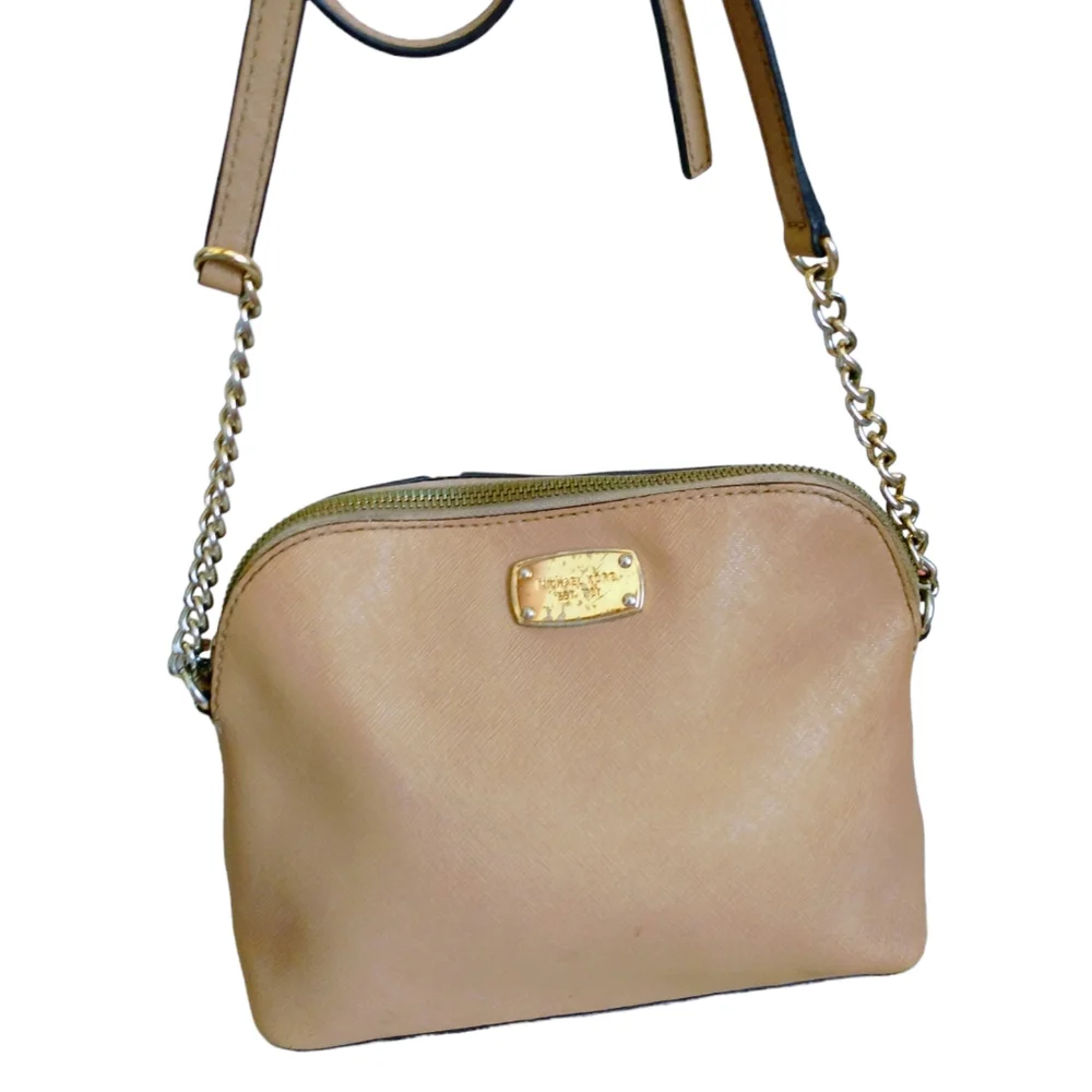Michael Kors Cindy Dome Leather Crossbody Bag